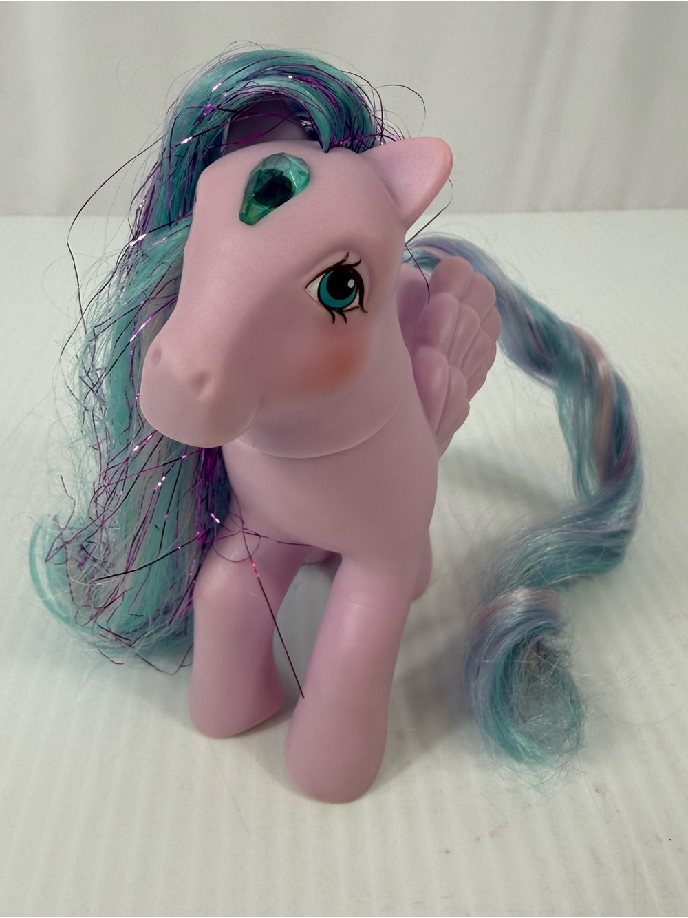 Vtg 1985 My Little Pony G1 Brilliant Bloom Brush n Grow w/ Gem MLP Hasbro Works